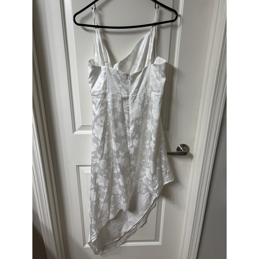 12th Tribe Size XL White asymmetric dress, spaghetti straps, NWT - Picture 2 of 4